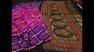bandhani palace..gaji silk kalamkari with gharchola saree #bandhani #bandhanisaree #banarasisaree