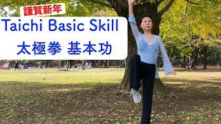 #44新年太極拳Basic~6分钟练习身体中心平衡，提高太极水平吧#中文解说