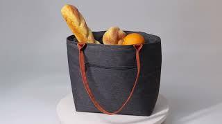 Waterproof insulation shopping cooler tote for picnic, beach cooler tote bag for food