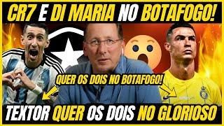 URGENTE! JOHN TEXTOR QUER DI MARIA E CRISTIANO RONALDO NO BOTAFOGO! | JOGADORES DO FOGÃO NA SELEÇÃO