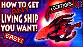 No Man's Sky How To Get Any Living Ship Using Glyphs & Coordinates Easy | Living Ships Locations