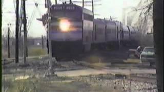 Amtrak Cardinal at Burnham, IL (March 22, 1987)