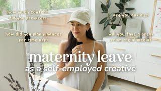  How I Planned for Maternity Leave as a Content Creator & Small Biz Owner | Self-Employed Q&A