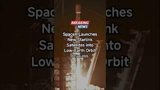 Elon Musk SpaceX Launches New Starlink Satellites into Low-Earth Orbit. #spacetesla #technews