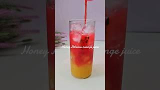 허니 히비스커스 오렌지 주스Dive into Honey Hibiscus orange juice#asmr