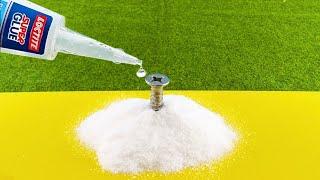 Super Glue and Baking Soda Miracle! Pour Glue on Baking soda and Amaze With Results