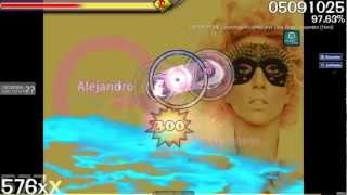 osu! Gameplay - Lady Gaga - Alejandro [Hard]