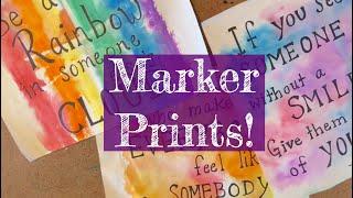 Uplifting Marker Prints!