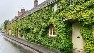 Rainy Day Walk in a Dreamy Cotswold Village - ENGLAND