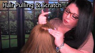 ASMR Hair Pulling, Scalp Scratching with Long Nails for Stress & Anxiety Relief