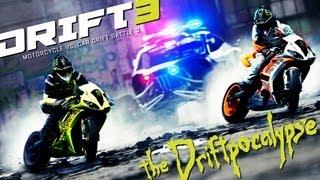 Motorcycle vs. Car Drift Battle 3 - [Full HD]