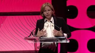 Susan Wojcicki presents Megan Smith with the Ric Weiland Award at #glaadgala San Francisco