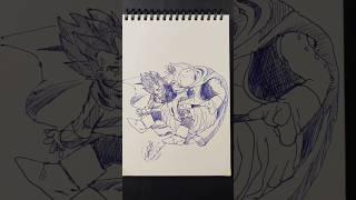 Speed drawing Stickman  Vegita  majibu  #shorts #anime #art #goutamduttaarts