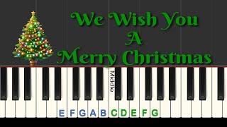 Easy Christmas Piano Play-along: We Wish You a Merry Christmas