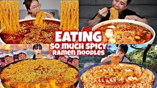 Mukbangers Inhaling SPICIEST Ramen Noodles PART 2 ️