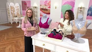 Breezies Wild Rose Lace Seamless Support Bra on QVC