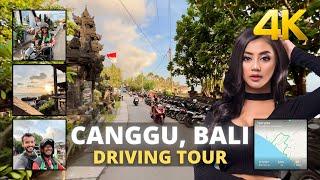 WAY to Sunset: 4K VIRTUAL BIKE RIDE of CANGGU BALI Indonesia. Living in Canggu