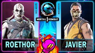 MK1 Roethor (QUAN CHI) VS Javier (SCORPION)Mortal Kombat 14K 60ᶠᵖˢ