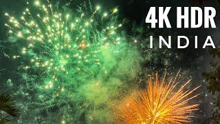 This Is What India’s Most Powerful Diwali Sky Shots Fireworks Looks Like! 4K ULTRA HDR Dark Night 