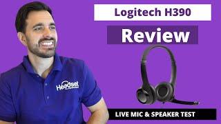 Logitech H390 USB Headset Review - LIVE MIC & SPEAKER TEST!