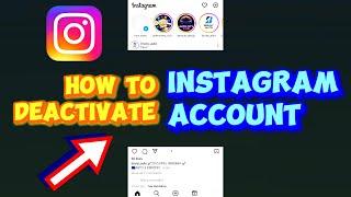 How to Deactivate Instagram Account in 30 sec.