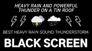 10 Hours Of Heavy Rain Sounds With Thunder, Rain Sounds For Sleeping, Heavy Night Rain