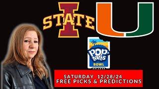 College Football Free Pick - Iowa State vs Miami - Saturday 12/28/24 | Picks And Parlays