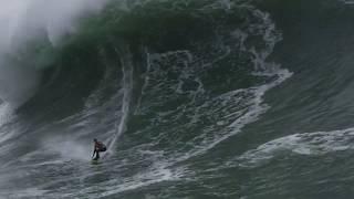 Grant Twiggy Baker, Surfing a Crazy Monster 60 Footer, 2020 Nazare Tow In Challenge