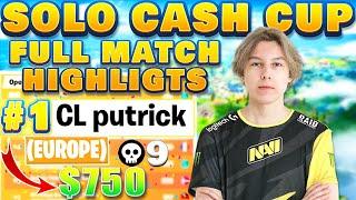 PUTRICK Wins EU SOLO CASH CUP FULL MATCH REPLAY | 9 Kills