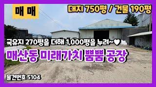 매산동공장매매 세종포천고속도로 오포IC10분 완전평지 국유지까지 1,000평을 누려~