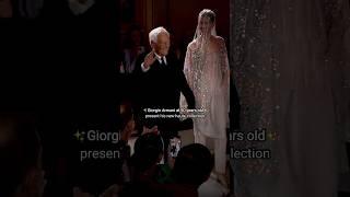 his love for fashion never age as 90yrs old designer#giorgioarmani