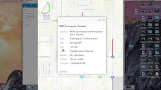 What kind of information will you find on the construction map?
