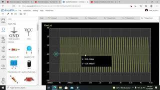 how to use an oscilloscope in easyEDA simulations