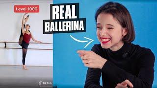 Ballerina REACTs to VIRAL ballet TIK TOKs - dance REACTION