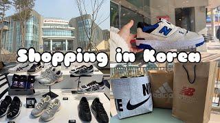 shopping in korea vlog  outlet store Nike Adidas New Balance etc  streetwear haul