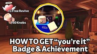 HOW TO GET the *you're it* Badge & Achievement in DOORS & untitled tag game!