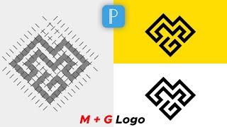 MG Logo Design In Pixellab | Logo Designing Process | Aman Graphics