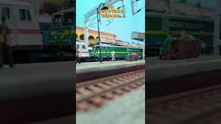 Indian Railways WAP 7 & WAG 9 Miniature Model Train | train video #shorts #indianrailways #train