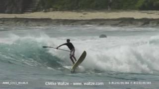 Kai Lenny Stand Up Paddle Surfing in Hawaii. Red Camera cinematography by Mike Waltze