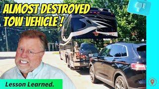 We Almost Destroyed Our Tow Vehicle! - Prevost Pull