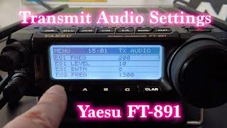 Yaesu FT-891 TX Audio Settings