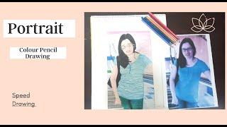 Hyper realistic Colour pencil portrait Sketching with Faber Castell - Polychromos Colour Pencils