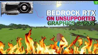 How To Get Bedrock RTX On Unsupported GPU's (gtx 1660 series only) (1.15.11 RTX BETA NEEDED)