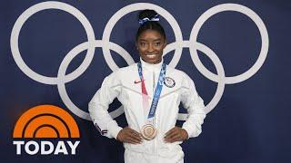 Simone Biles returns to competition. Does she have eyes on Paris?