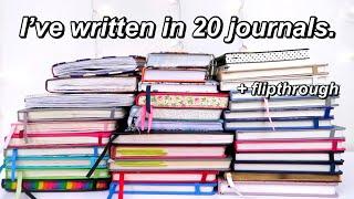 my (updated) journal collection + FLIP THROUGH | finishing 20 journals!!