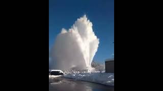 Train vs Snow - Epic Winter Scene