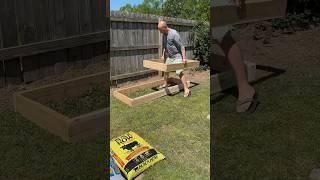 Building a Two-Tiered Raised Garden Bed #garden #homestead #diy