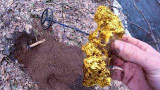 Monster Gold Nugget found Metal Detecting! Alaska.