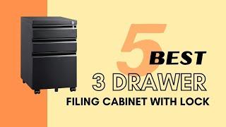 Lockable Filing Cabinet | Best 3 Drawer File Cabinet with Lock | Small Filing Cabinet with Lock