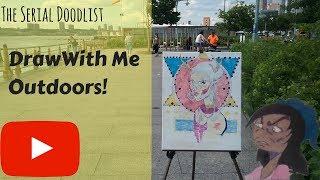 DRAW WITH ME Illustration on Canvas outdoors!